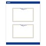Avery Gold & Navy Border with Florals Matte Blank Card, White, 20/Pack (S00-DNM)~#|#~0806C9F4-0F89-4531-9B320E460EEC7747_sc7