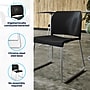 Flash Furniture Hercules Kenai Office Reception Stack Chairs, Black Plastic/Chrome Frame, 5/Pk (5RUT239ANBKCR)~#|#~080A02AD-D09E-4004-A58A9AD2FB1315D6_sc7