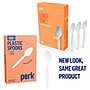 Perk™ Polystyrene Spoon, Heavy-Weight, White, 100/Pack (PK56405)~#|#~080FA0A9-EE0F-4D91-82CE606FB3934963_sc7
