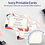 Avery Integrated Cards, 3.5" x 5", Matte Ivory, 200/Box  (95342)~#|#~081A85CF-B609-4AD2-98115A63D4E162CE_sc7