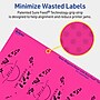 Avery Oval Laser/Inkjet Multipurpose Labels, 4.25" x 2.5", Neon Magenta (60/Pack)~#|#~081AB9C2-8692-4E3A-991B3FA2794449BA_sc7