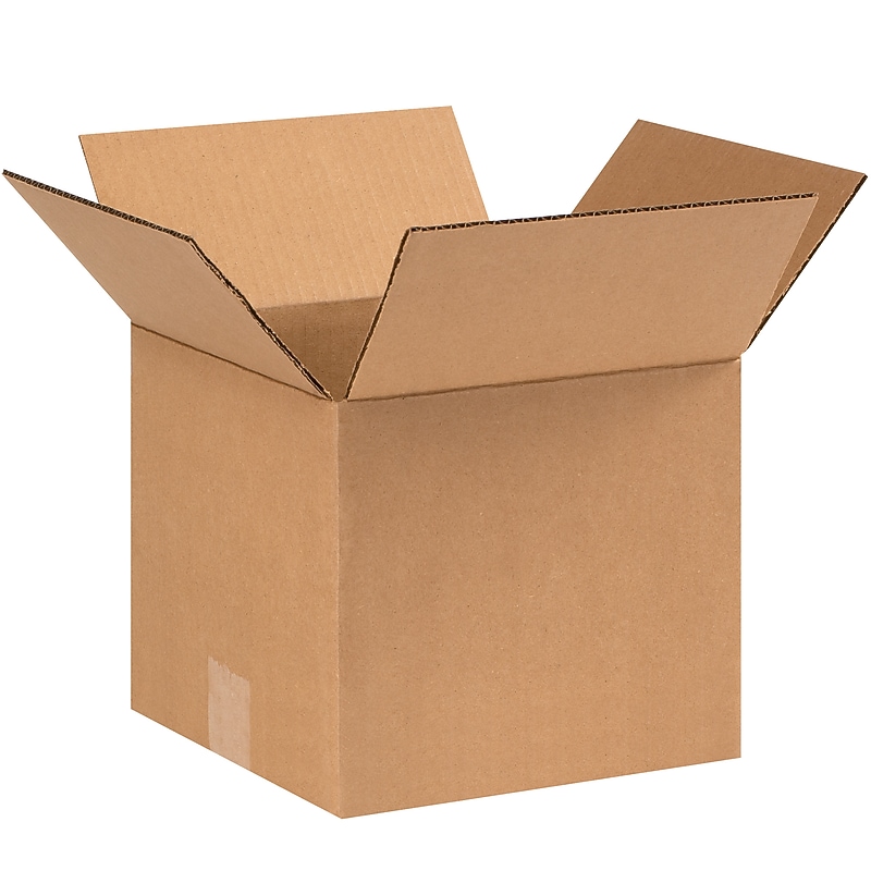 9" x 9" x 8" Shipping Boxes, 32 ECT, Brown, 25/Bundle (998) image 1