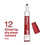 Staples Remarx Dry Erase Marker, Chisel Tip, Red, 12/Pack (ST62938)~#|#~081E2FFB-B1C8-44B9-A32CD338892C8273_sc7