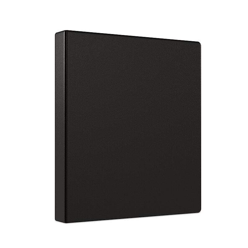 Staples 1" 3-Ring Non-View Binder, Black (ST26645-CC) image 1