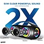 Gemini Sound 50W Bluetooth Speaker Portable Wireless IPX5 Waterproof Speaker with FM Radio, LED Party Light - Black (GGO-230L)~#|#~0822ACE0-F32A-40F0-B08B2225B55D059A_sc7