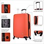 InUSA Royal 28" Hardside Suitcase, 4-Wheeled Spinner, TSA Checkpoint Friendly, Orange (IUROY00L-ORG)~#|#~0825DCD8-1AE9-4ED3-AADA1FB2D38E2683_sc7