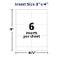 Avery Printable Laser/Inkjet Name Badge Insert Refills, 3" x 4", White, 300 Inserts Per Box (5392)~#|#~082B1F53-D646-4CC7-BB2BFAB83CAC8719_sc7