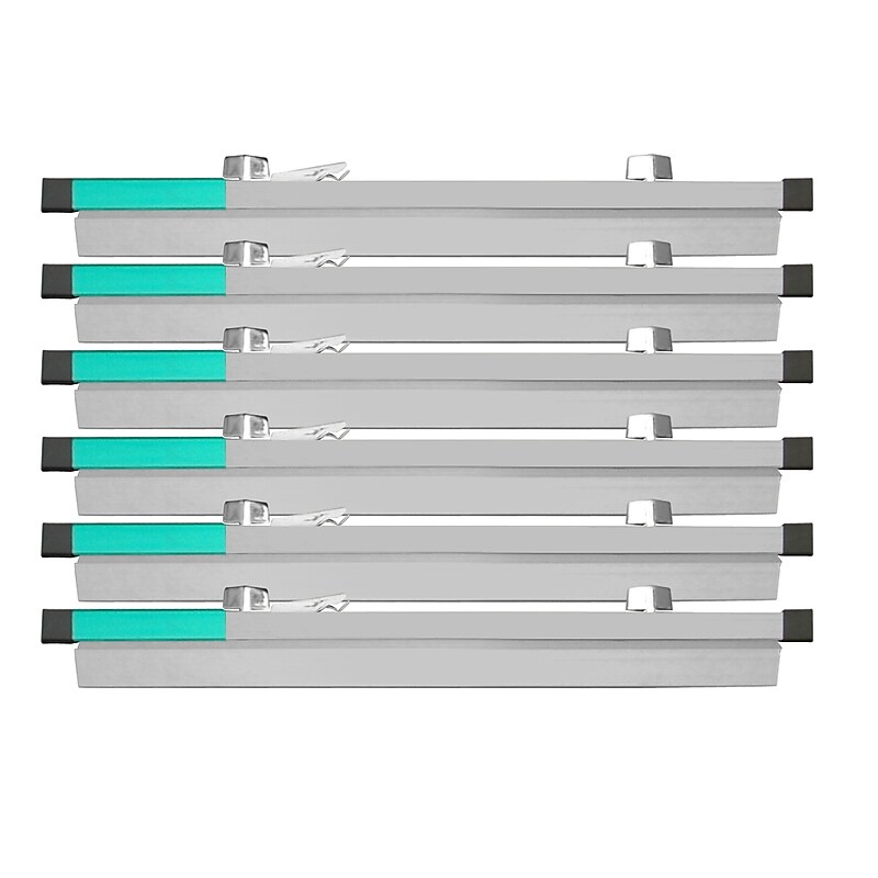 AdirOffice Hanging Clamp Document Holder, 18", Horizontal, Silver Aluminum, 12/Pack (ADI6016--2) image 1