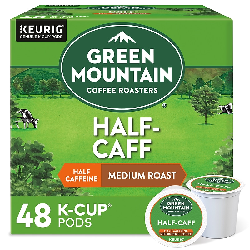 Green Mountain Coffee Roasters Half-Caff Coffee Keurig® K-Cup® Pods, Medium Roast, 48/Box (357446) image 1