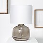Creekwood Home Round Modern Glass 13.75" LED Table Lamp, Smoke/White (CWT-1015-SW)~#|#~08425B2D-ED5E-4936-A7F3F4D3ACF85C53_sc7