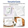 Avery Integrated Cards, 5.5" x 8.5", Glossy White, 50/Box (95352)~#|#~0843CCFB-F936-48A9-8B83AAC6E6F5F369_sc7