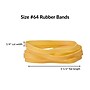 Alliance Pale Crepe Gold Multi-Purpose #64 Rubber Bands, 3-1/2" x 1/4", Golden Crepe, 490/Pack (20645)~#|#~08469AD0-3D64-4FD1-B7DA88F137145D48_sc7