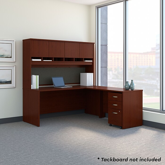 Bush Business Furniture Westfield 72W L Shaped Desk with Hutch and