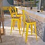 Flash Furniture Lily Contemporary Metal Vertical Back Barstool, Yellow, 4-Pieces/Pack (4CH3132030GBYLW)~#|#~084A5ABF-2B01-4DFF-A8E54A0862829420_sc7