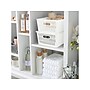 Simplify Slide to Stack Storage Tote, Plastic, White, 2/Pack (25930-WHITE-ST)~#|#~084AA255-FAF4-4DDD-8597A03075364A15_sc7