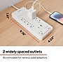 Staples TECH 10-Outlet 2-USB Port Surge Protector, 6', 3000 Joules, White (ST62776)~#|#~085398D0-817C-46B7-A317B87C64AF2D13_sc7