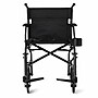 Medline Ultralight Transport Wheelchair, Fixed Desk Length, Black (MDS808200F3BK)~#|#~085A8BD2-A1E3-4AB6-9BC6D452402CDB1E_sc7
