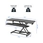 FlexiSpot M7 Series 42"W Manual Rectangular Adjustable Standing Desk Converter, Black (M7-E-42B)~#|#~085DC8BF-C553-47A9-A5A761D3F3ED8BC7_sc7