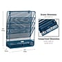 Mind Reader 7-Compartment Metal Desk Shelf, Turquoise (MAGROUND-TUR)~#|#~085E8620-AB03-42BC-8079AC5513DDCC6C_sc7