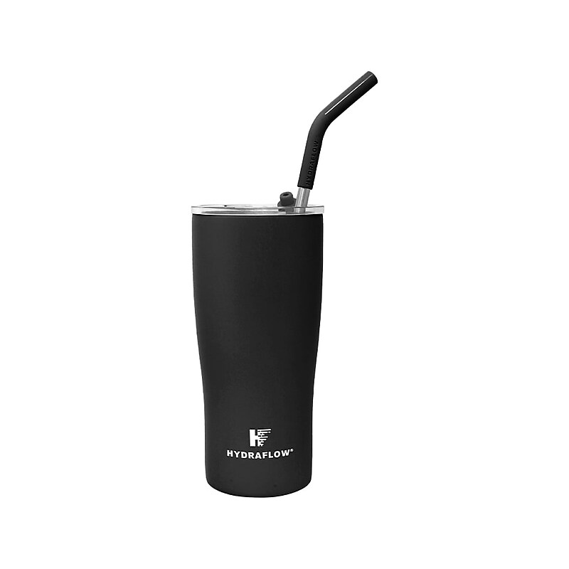HYDRAFLOW Capri Stainless Steel Vacuum Insulated Tumbler, 20 oz., Black (218688) image 1