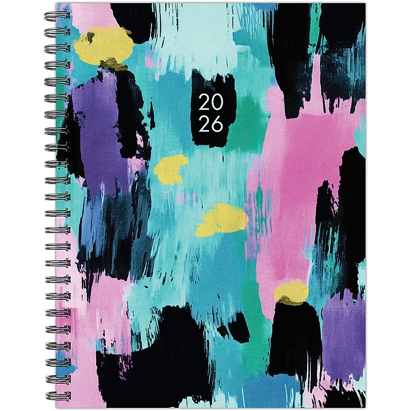 2026 Willow Creek Abstract Art 6.5" x 8.5"  Weekly & Monthly Planner, Paperboard Cover (56639) image 1