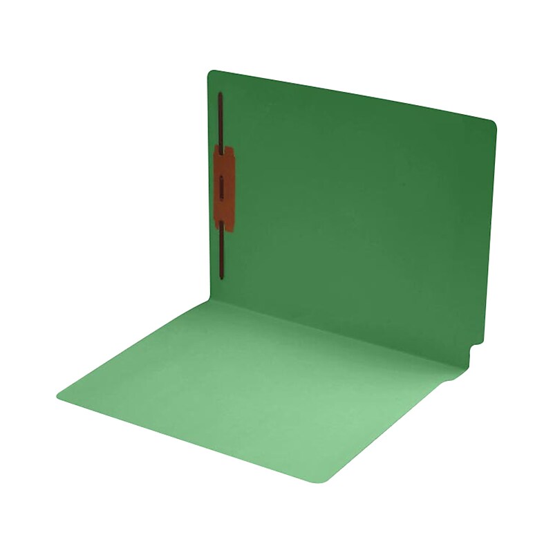 Medical Arts Press End Tab File Folder, Straight Cut, Letter-Size, Green, 50/Box (S-09242-GRN) image 1