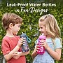 bentgo Plastic Water Bottle, 15 oz., Rainbows & Butterflies (BGKDWB1-RBO)~#|#~08629053-6CA9-4B0B-B17850E9F2C5379A_sc7
