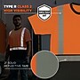 GloWear 8286BK High Visibility Short Sleeve Black Bottom T-Shirt, ANSI Type R Class 2, Orange, X-Large (22195)~#|#~0862F1B4-4552-44E1-B35F9D88B0563313_sc7