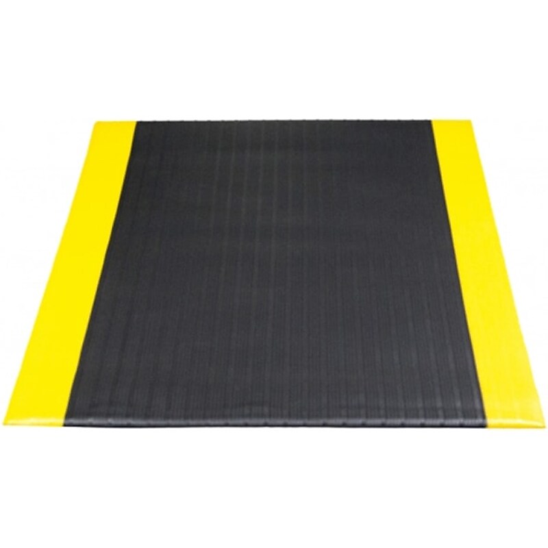 NoTrax Airug Anti-Fatigue Mat, 36" x 24", Black/Yellow (410S0523BY) image 1