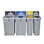 Rubbermaid Slim Jim Single-Stream Recycling Station, 23 Gallon, Gray/Green (2185051)~#|#~086ABACF-00E3-4083-A77F9E9DFABCB385_sc7