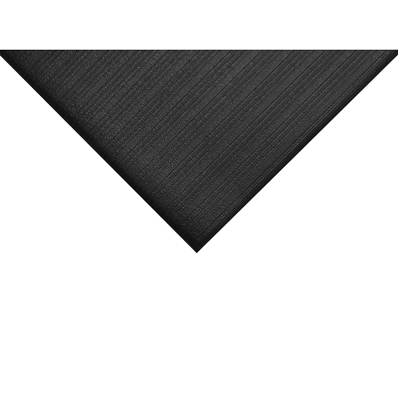 M + A Matting Sure Cushion Ribbed Anti-Fatigue Commercial Floor Protection Mat, 4' x 60', Gray/Silver (4151460100) image 1