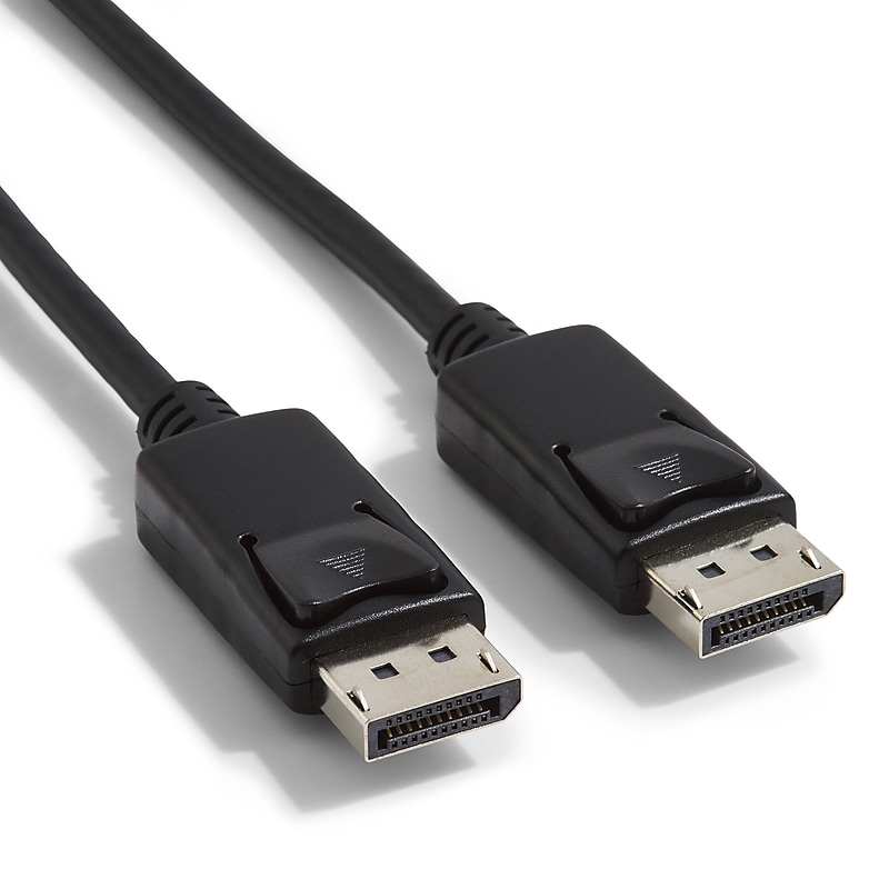 NXT Technologies™ 6' Display Port to Display Port Audio/Video Cable, Male to Male, Black (NX60395) image 1