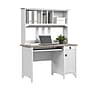 Bush Home Salinas Small Computer Desk with Hutch, Shiplap Gray/Pure White (MY72808-03)~#|#~08737977-A6BC-4364-9DBCEB4C7B4A7EA6_sc7