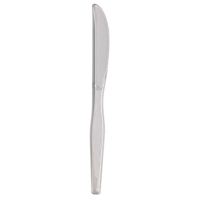 Dixie Plastic Knife, Heavy-Weight, Clear, 1000/Carton (KH017) image 1