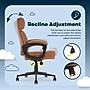 Serta Comfort Ergonomic Bonded Leather Swivel Executive Chair, Cognac (CHR10130D)~#|#~0880AB79-95A6-4606-9C1EA976387313A7_sc7