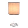 Simple Designs 11.81" LED Table Lamp, Brushed Nickel/Gray (LT2007-GRY-24PK)~#|#~0880E3BE-3693-487D-9A083EEDADE9381C_sc7