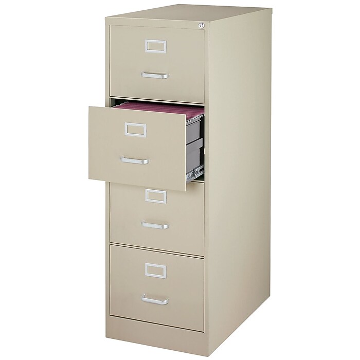 Staples Commercial 4-Drawer Vertical File Cabinet, Legal Size