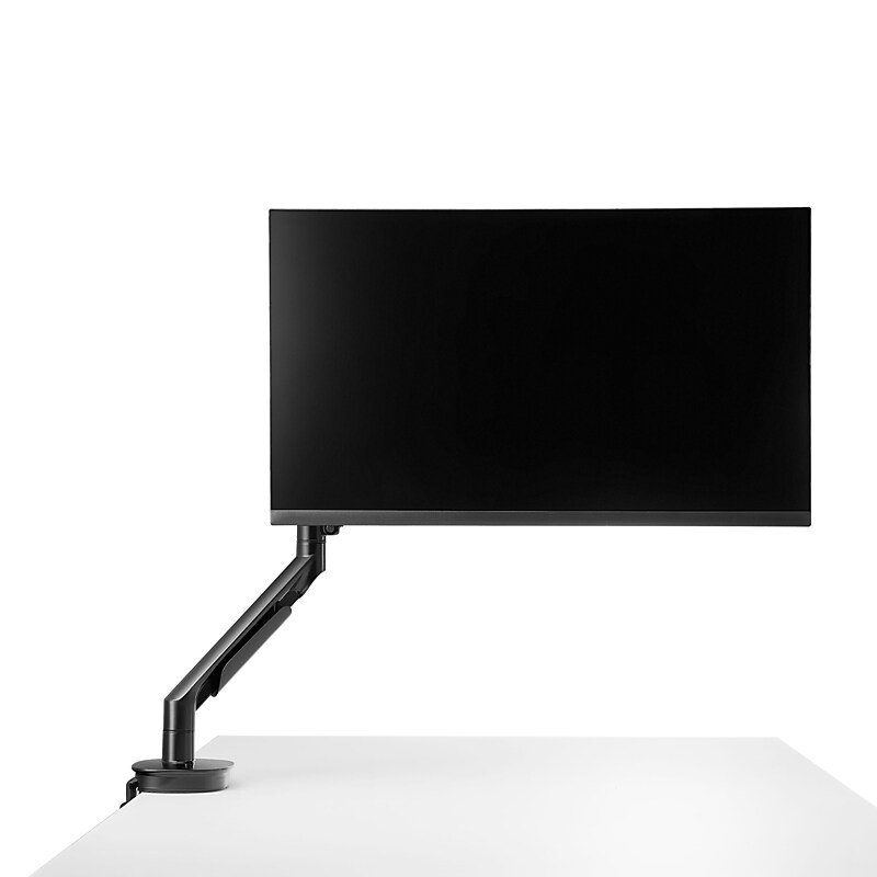 Staples TECH Adjustable Arm, Up to 30" Monitor, Black (51728-CC) image 1