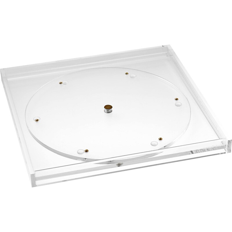 Russell+Hazel Bloc Stackable Rotating Acrylic Desk Tray, Clear (93920) image 1