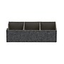 Household Essentials 3-Compartment Drawer Organizers, Graphite Linen, 2/Pack (7574-1)~#|#~088F1356-C015-43B0-8333B2800FE90455_sc7
