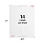 Staples Laser/Inkjet Address Labels, 1 1/3" x 4", White, 14 Labels/Sheet, 100 Sheets/Pack, 1400 Labels/Pack (ST18059-CC)~#|#~08907AE3-6322-476B-BFAE8EE1CBB13B75_sc7