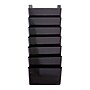 TRU RED™ 7-Pocket Plastic Letter Wall File, Black (TR55348)~#|#~089ADAF6-4D77-479D-8FA5398C8D442C6C_sc7
