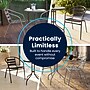 Flash Furniture Metal Restaurant Stack Chair with Aluminum Slats, Black (TLH-017C-BK-GG)~#|#~089B0EB5-8EA4-45A2-ACBCDD3AD3922CED_sc7