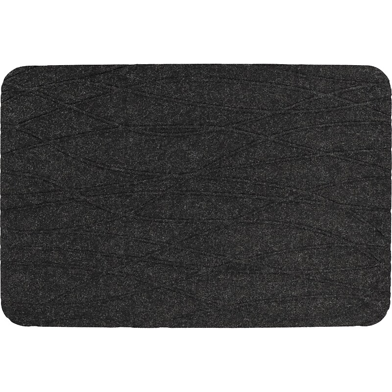 M + A Matting TuffComfort Anti-Fatigue Commercial Standing Desk Floor Mat, 2' x 3', Coal Black (5230232232107) image 1