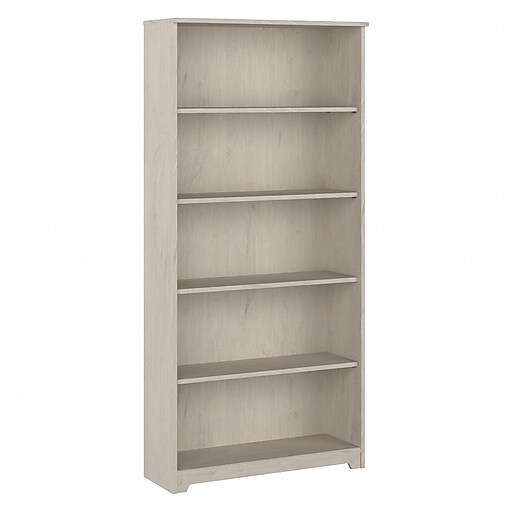 Bush Furniture Cabot 66"H 5Shelf Bookcase with Adjustable Shelves