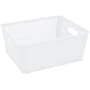 Simplify Slide to Stack Storage Tote, Plastic, White, 2/Pack (25930-WHITE-ST)~#|#~08AA897D-D44F-4965-925E378079DB9D49_sc7
