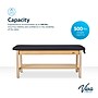 Aristo Wood H-Brace Physician Exam Table with Shelf, Cabinet, Paper Cutter, and Holder, 500lbs. Capacity, Black ~#|#~08AB69C6-D6ED-498E-B5F83E1B3DCD5A2F_sc7