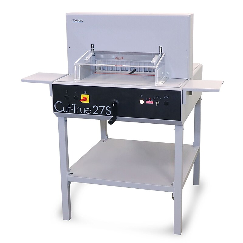 Formax Cut-True 27S 18.9” Semi-Automatic Guillotine Paper Cutter with LED Laser Line, White (CUT-TRUE 27S) image 1