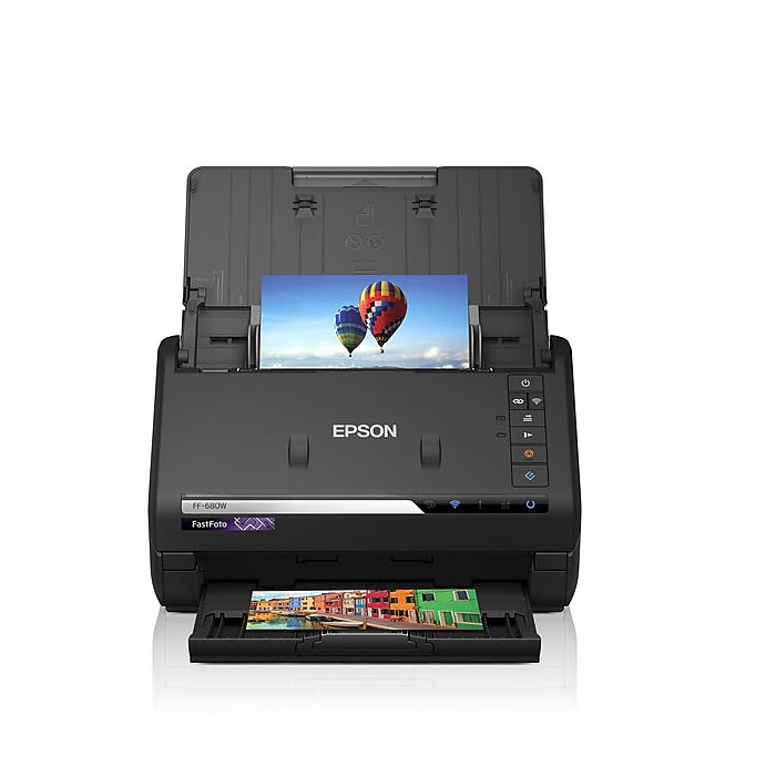 Epson FastFoto-680W USB/Wireless Duplex Photo Scanner, Black
