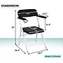 Viva Comfort Portable Phlebotomy Blood Drawing Chair, Black (ADI997-03-BLK-MK)~#|#~08B0255C-C37A-489E-80DFE9F86D5B2F7A_sc7
